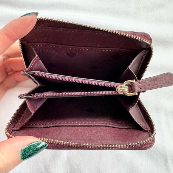 Kate Spade zippered wallet key pouch - burgundy - Picture 5 of 5